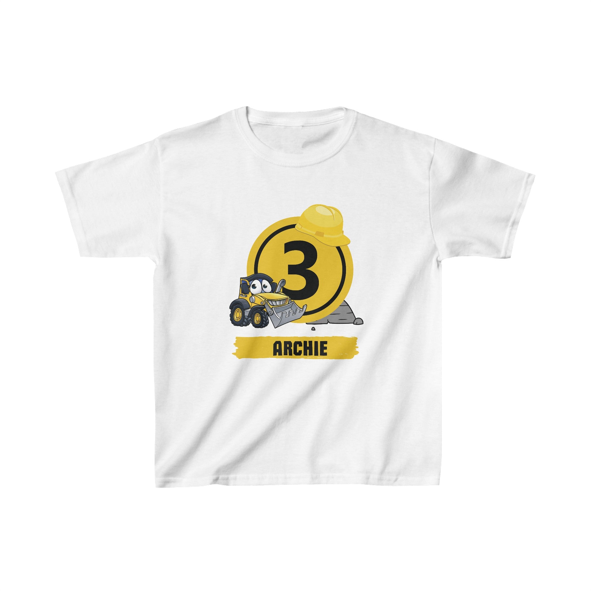 Custom Birthday T Shirt - Construction