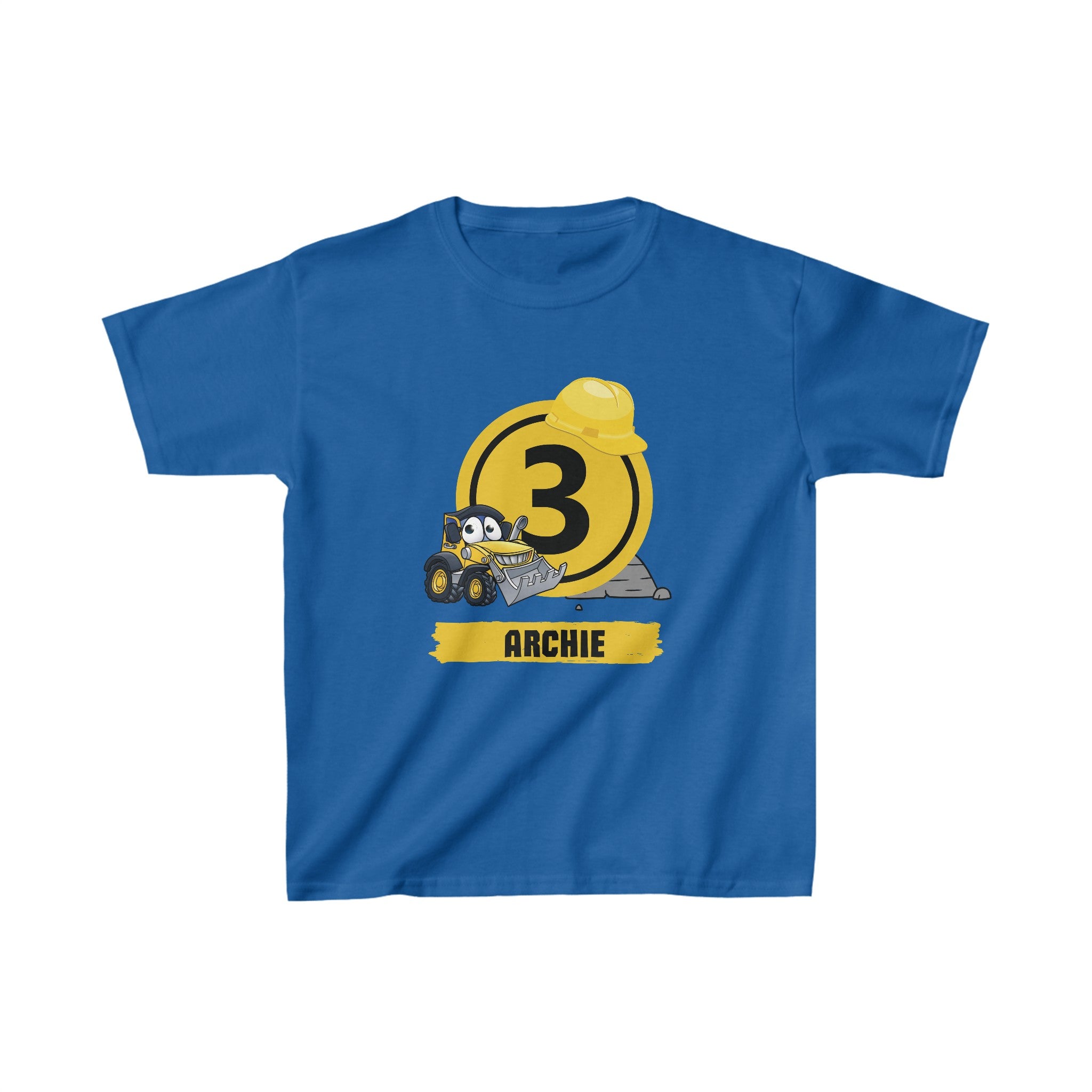 Custom Birthday T Shirt - Construction