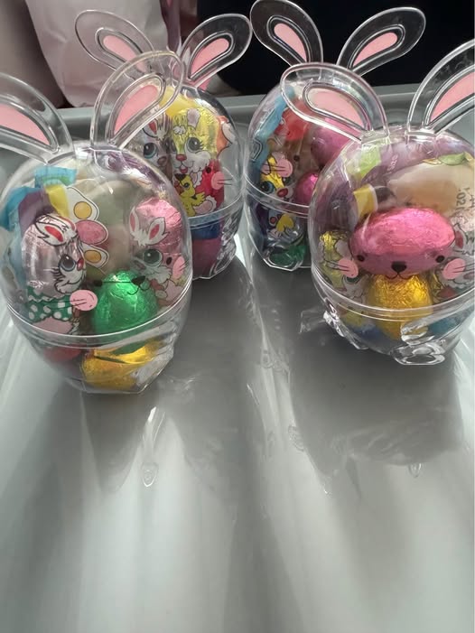 Filled Plastic Bunny's