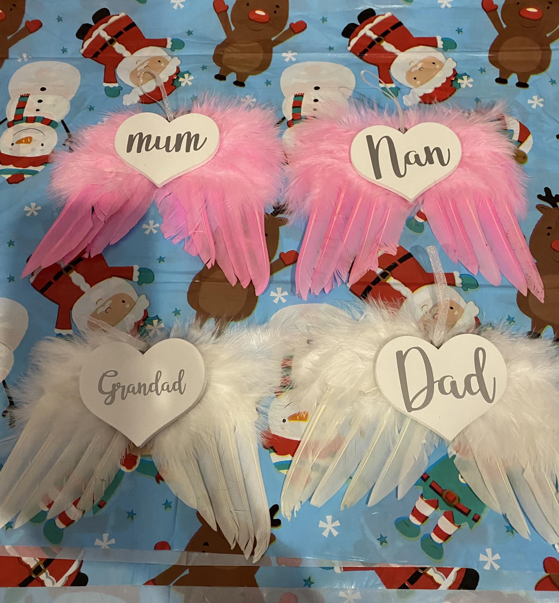 Personalised Memorial Angel Wings