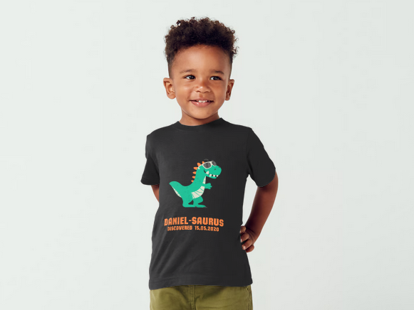 Custom Birthday T Shirt - Dinsosaur