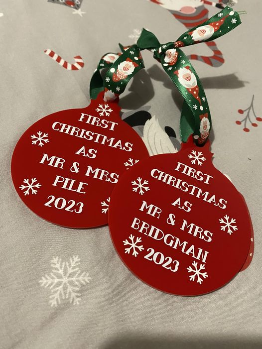 Christmas Bauble Message