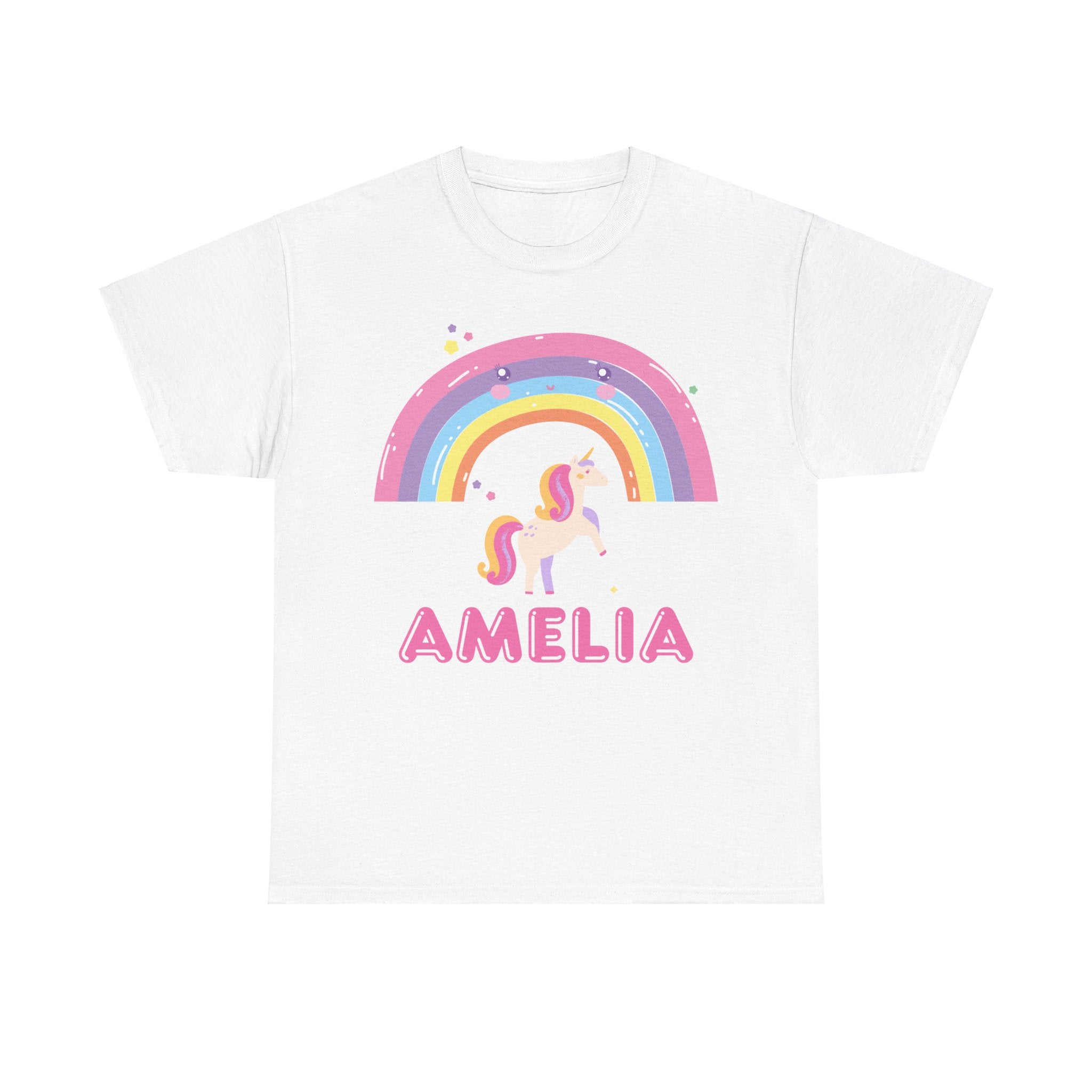 Magical Unicorn & Rainbow Personalised T-Shirt