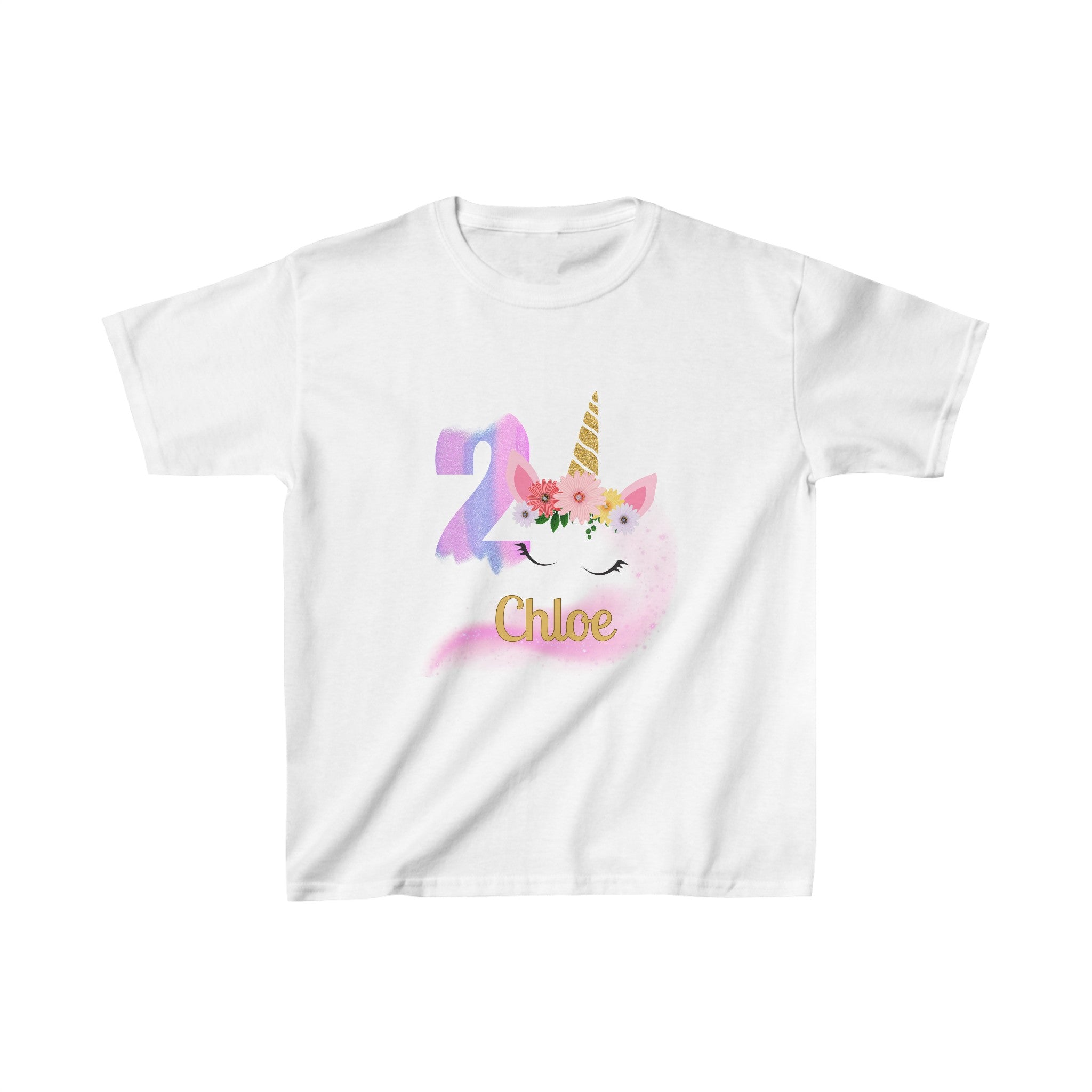 Custom Birthday T Shirt - Unicorn